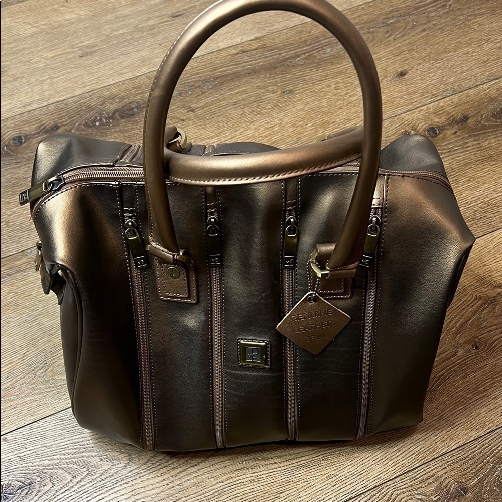 DVF Metallic Gold Travel Bag